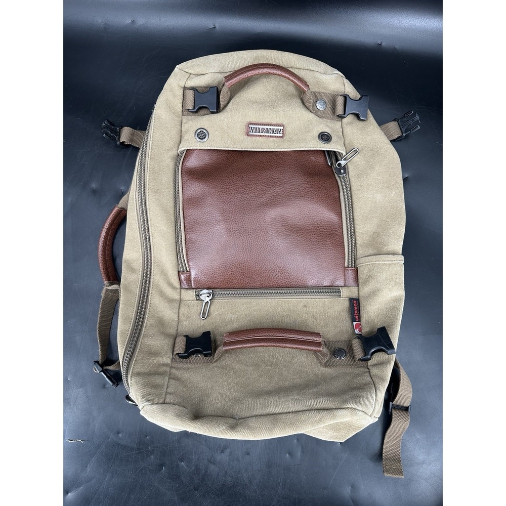Witzman Recreation Canvas Travel‎ Convertible Backpack Carryon Duffle Bag